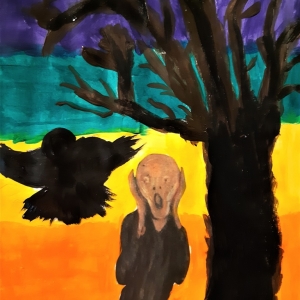 pokaż obrazek - Krzyk Edvarda Muncha w interpretacji A. Rychter
