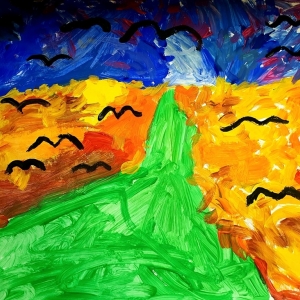pokaż obrazek - Prace plastyczne inspirowane sztuką Vincenta van Gogha